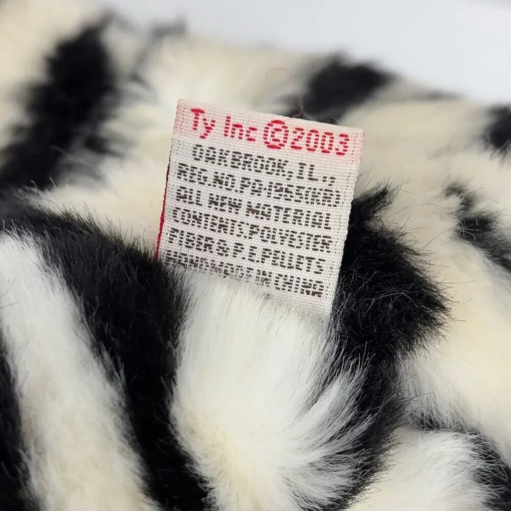 Ty Classic Streaks White Siberian Tiger Plush Stuffed‎ Animal Toy Vintage 2003